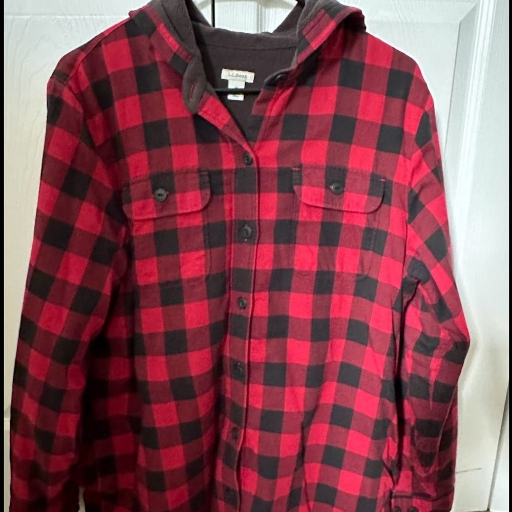 L.L. Bean Hooded Fleece sz M